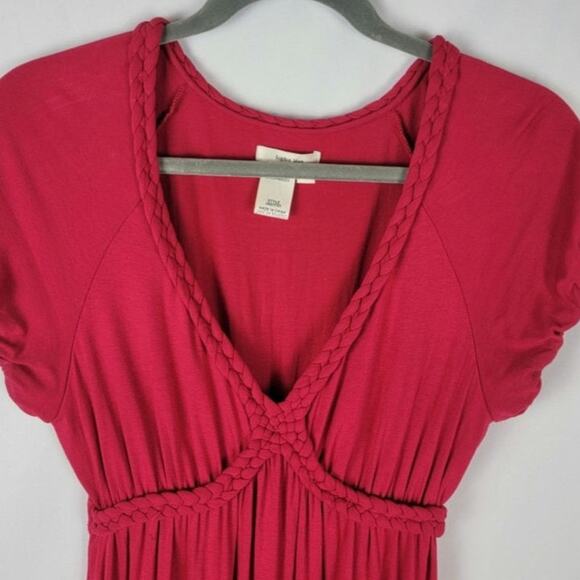 Sophie Max dress Bright Red Pink Small Empire Waist - Picture 2 of 4